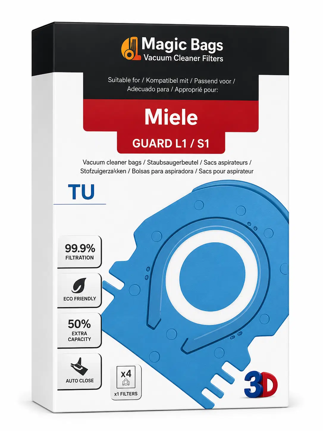 MİELE UYUMLU GUARD TOZ TORBASI 