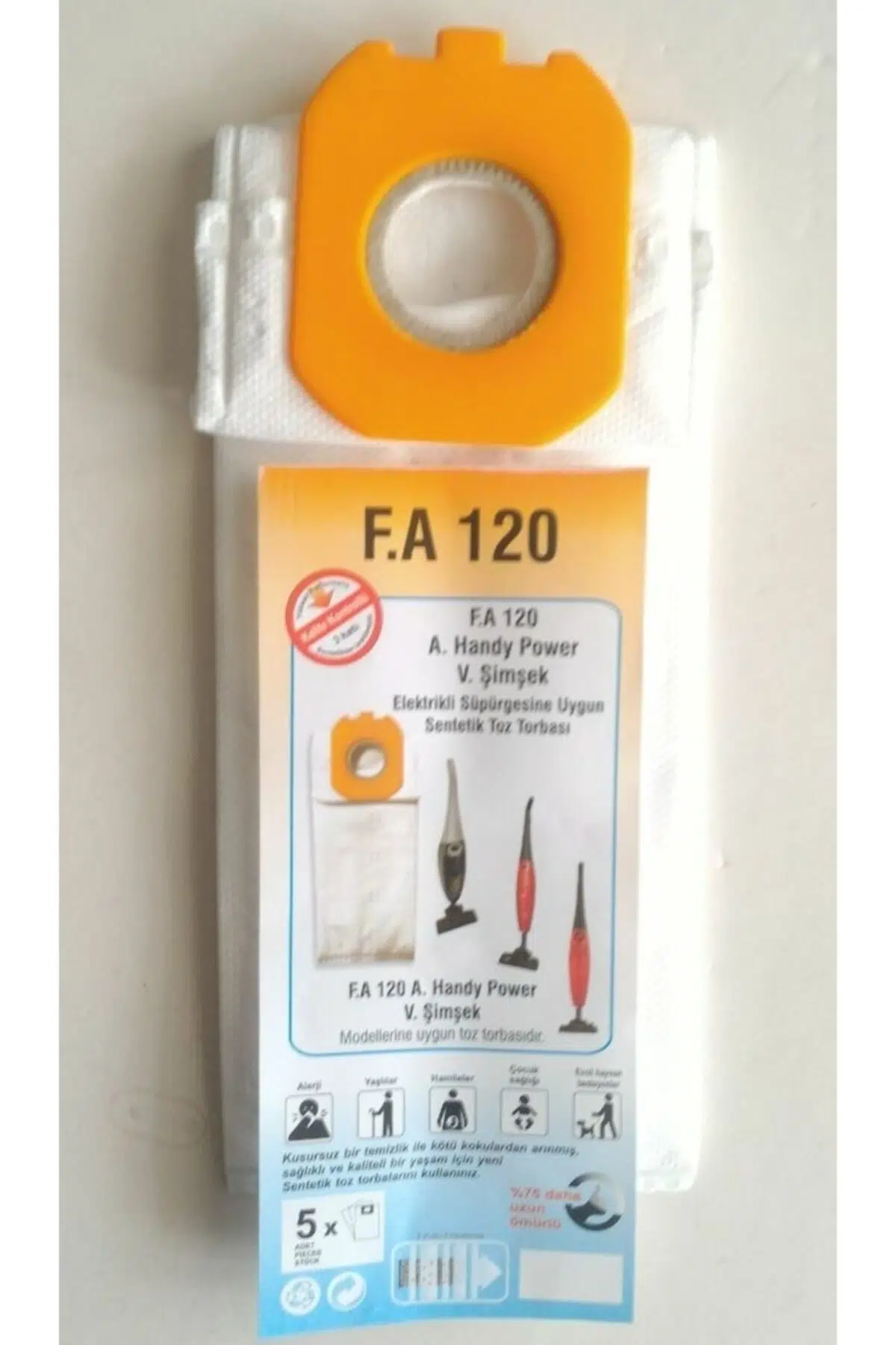 A 120 FS10512 Bez Toz Torbası Uyumlu 5 Adet